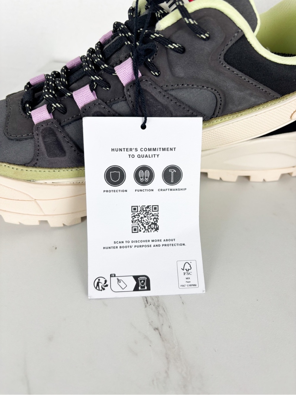 NWT Hunter Nicia Lace-up Casual Waterproof Sneakers Sz 9 - Picture 9 of 13